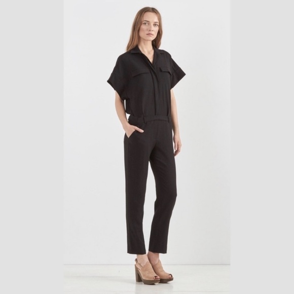 IRO Women's Short Sleeve Back Straight Leg Jumpsuit Size 40 MSRP $795 - Picture 1 of 10